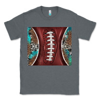 Charcoal Heather western pattern and american football Classic Tee - BarkalooDesign