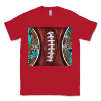 Red western pattern and american football Classic Tee - BarkalooDesign