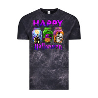 Cloud Black happy halloween Vintage Tee - JahusDesignShop