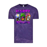 Cloud Purple happy halloween Vintage Tee - JahusDesignShop
