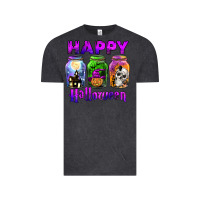 Vintage Black happy halloween Vintage Tee - JahusDesignShop