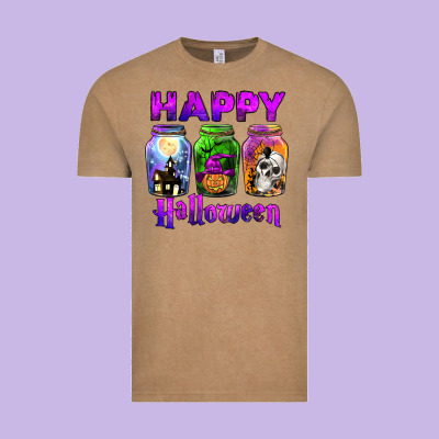 Happy Halloween Vintage Tee Designed By Jahusdesignshop