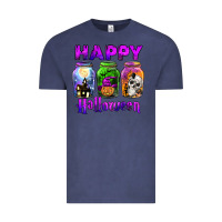 Vintage Denim happy halloween Vintage Tee - JahusDesignShop