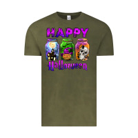 Vintage Olive happy halloween Vintage Tee - JahusDesignShop