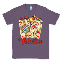 Lavender be my valentine with playing cards and key Classic Tee - AdoDesignShop