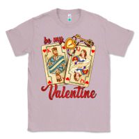 Lilac be my valentine with playing cards and key Classic Tee - AdoDesignShop