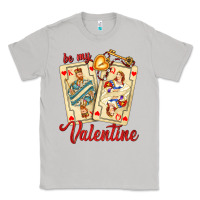 Moon Dust be my valentine with playing cards and key Classic Tee - AdoDesignShop