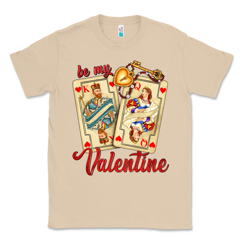 Be My Valentine With Playing Cards And Key Classic Tee by AdoDesignShop | Teevron
