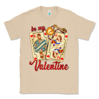 Mushroom be my valentine with playing cards and key Classic Tee - AdoDesignShop