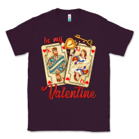 Plum be my valentine with playing cards and key Classic Tee - AdoDesignShop
