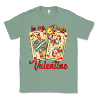 Sage be my valentine with playing cards and key Classic Tee - AdoDesignShop