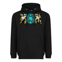 Black Sunflower Turquoise Gemstone Cowhide Mom Heavyweight Hoodie - Bettercallsaul