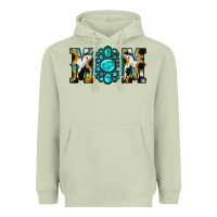 Matcha Sunflower Turquoise Gemstone Cowhide Mom Heavyweight Hoodie - Bettercallsaul