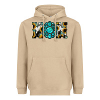 Mushroom Sunflower Turquoise Gemstone Cowhide Mom Heavyweight Hoodie - Bettercallsaul