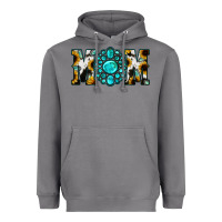 Storm Sunflower Turquoise Gemstone Cowhide Mom Heavyweight Hoodie - Bettercallsaul