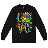 Black autism love Long Sleeve Tee - MaliasSmallBusiness