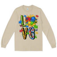 Mushroom autism love Long Sleeve Tee - MaliasSmallBusiness