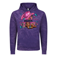 Cloud Purple pink costom name cowgirl hat and roses Vintage Hoodie - AdoDesignShop