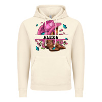 Vintage Artic pink costom name cowgirl hat and roses Vintage Hoodie - AdoDesignShop