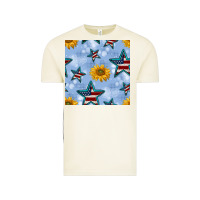 Vintage Arctic patriotic stars and sunflower Vintage Tee - BundleAndBundleShop