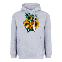 Heather Grey Leopard Sunflower Western Mama Bee Heavyweight Hoodie - Bettercallsaul