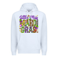 White Little miss Mardi Gras Premium Hoodie - NancyCooperArtShop