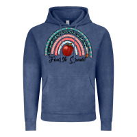 Vintage Denim fourth grade rainbow Vintage Hoodie - RanaPortraitStore