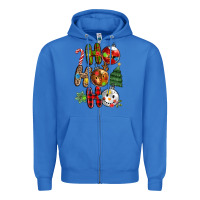 True Royal ho ho ho with Zipper Hoodie - MaliasSmallBusiness