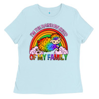 Baby Blue i m the rainbow sheep of my family pride lgbtq Ladies Tee - texasbilliewilder