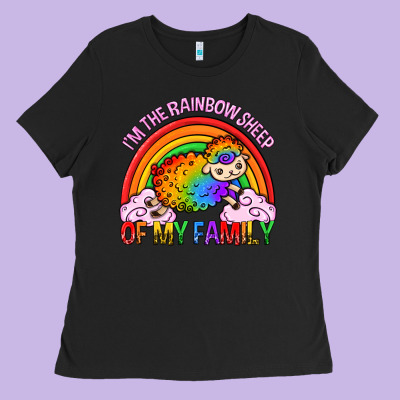 I M The Rainbow Sheep Of My Family Pride Lgbtq Ladies Tee Designed By Texasbilliewilder