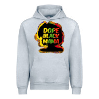 Heather Grey Dope black mama Urban Hoodie - HowdyJamesFarm