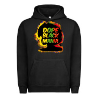 Pigment Black Dope black mama Urban Hoodie - HowdyJamesFarm