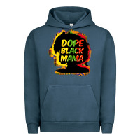 Pigment Midnight Navy Dope black mama Urban Hoodie - HowdyJamesFarm