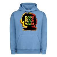 Pigment Pebble Blue Dope black mama Urban Hoodie - HowdyJamesFarm
