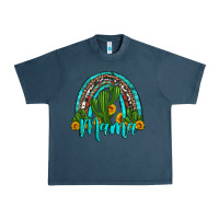 Midnight Navy western cactus and sunflower mama rainbow Urban Heavy Tee - Artiststas