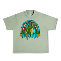 Oil Green western cactus and sunflower mama rainbow Urban Heavy Tee - Artiststas