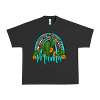 Pigment Black western cactus and sunflower mama rainbow Urban Heavy Tee - Artiststas