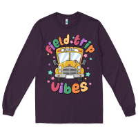 Plum field trip vibes Long Sleeve Tee - MaliasSmallBusiness