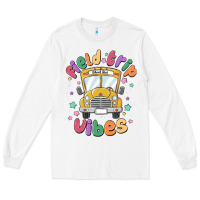 White field trip vibes Long Sleeve Tee - MaliasSmallBusiness