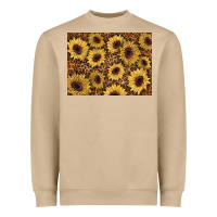 Mushroom sunflower leopard background 3200x2400 Heavyweight Sweatshirt - AdoDesignShop