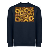 Navy sunflower leopard background 3200x2400 Heavyweight Sweatshirt - AdoDesignShop