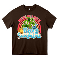 Chocolate Brown beer and sunshine Heavy Core Tee - texasbilliewilder