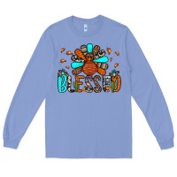 Colony Blue blessed turkey Long Sleeve Tee - JahusDesignShop