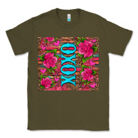 Army Green xoxo valentine's day pink roses and hearts Classic Tee - Jasminsmagicworld