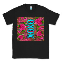 Black xoxo valentine's day pink roses and hearts Classic Tee - Jasminsmagicworld