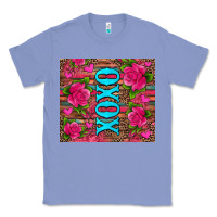 Colony Blue xoxo valentine's day pink roses and hearts Classic Tee - Jasminsmagicworld