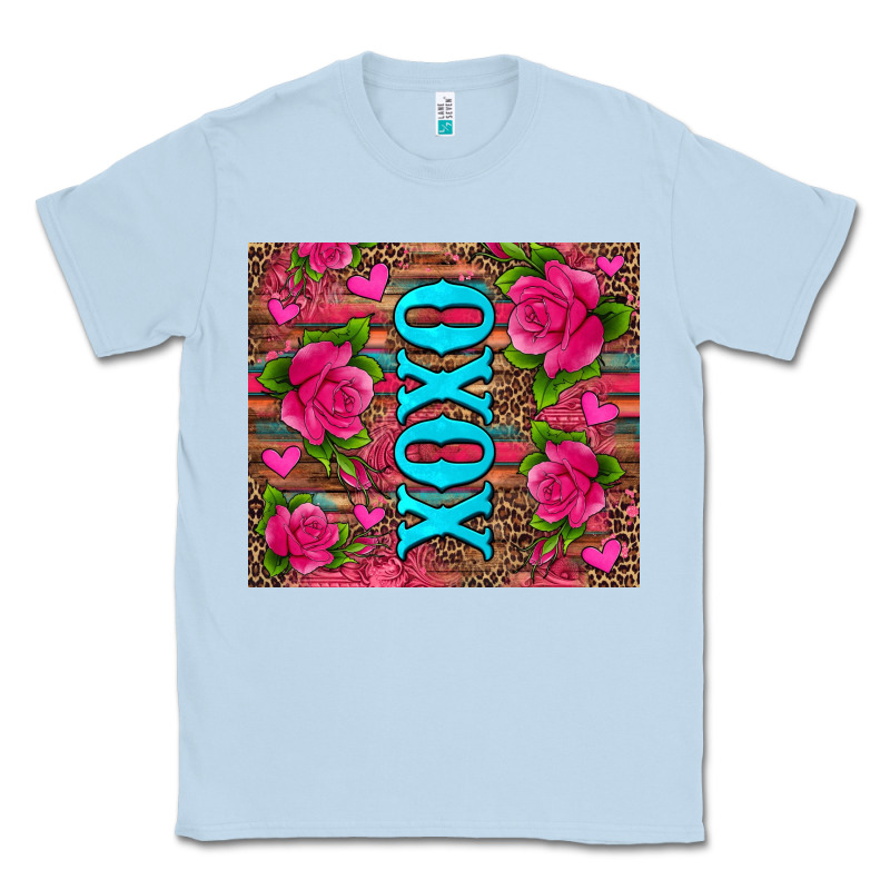 Xoxo Valentine's Day Pink Roses And Hearts Classic Tee by Jasminsmagicworld | Teevron