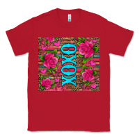Red xoxo valentine's day pink roses and hearts Classic Tee - Jasminsmagicworld