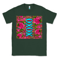 Sports Green xoxo valentine's day pink roses and hearts Classic Tee - Jasminsmagicworld