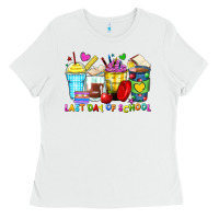 White last day of school coffee cups Ladies Tee - Zillion Design Studio
